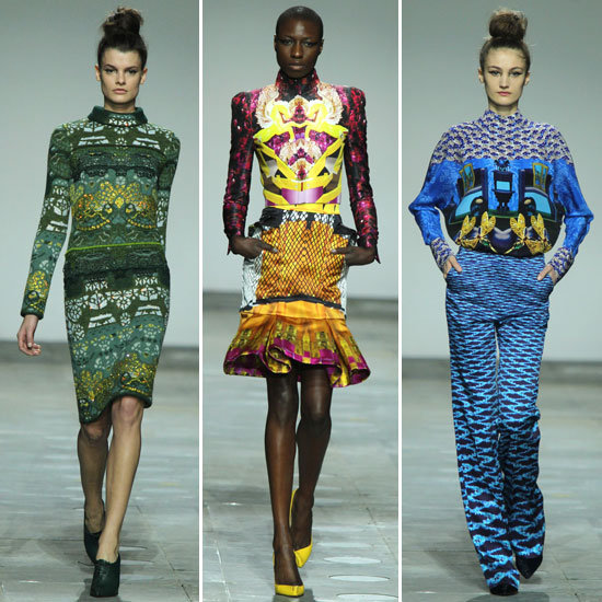 Review and Pictures of Mary Katrantzou London Fashion Week Runway Show