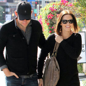 John Krasinski and Emily Blunt Lunch at Comme Ça Pictures