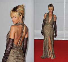 Rihanna Wears Givenchy Spring 2012 Haute Couture on the Red Carpet at the 2012 Brit Awards