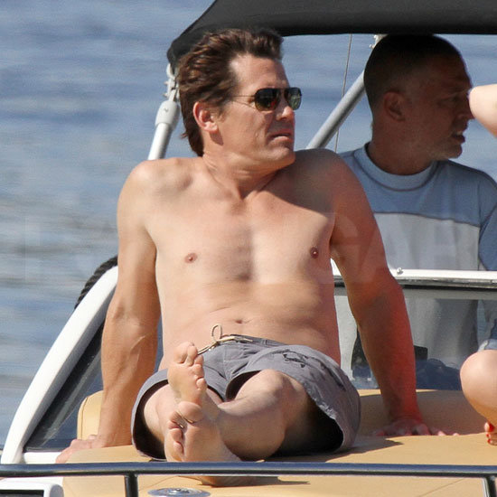 Josh Brolin took a break from working and hung out on a boat.
Josh Brolin took a break from working and hung out on a boat.