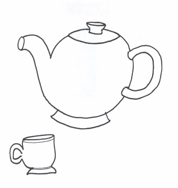 teapot color page