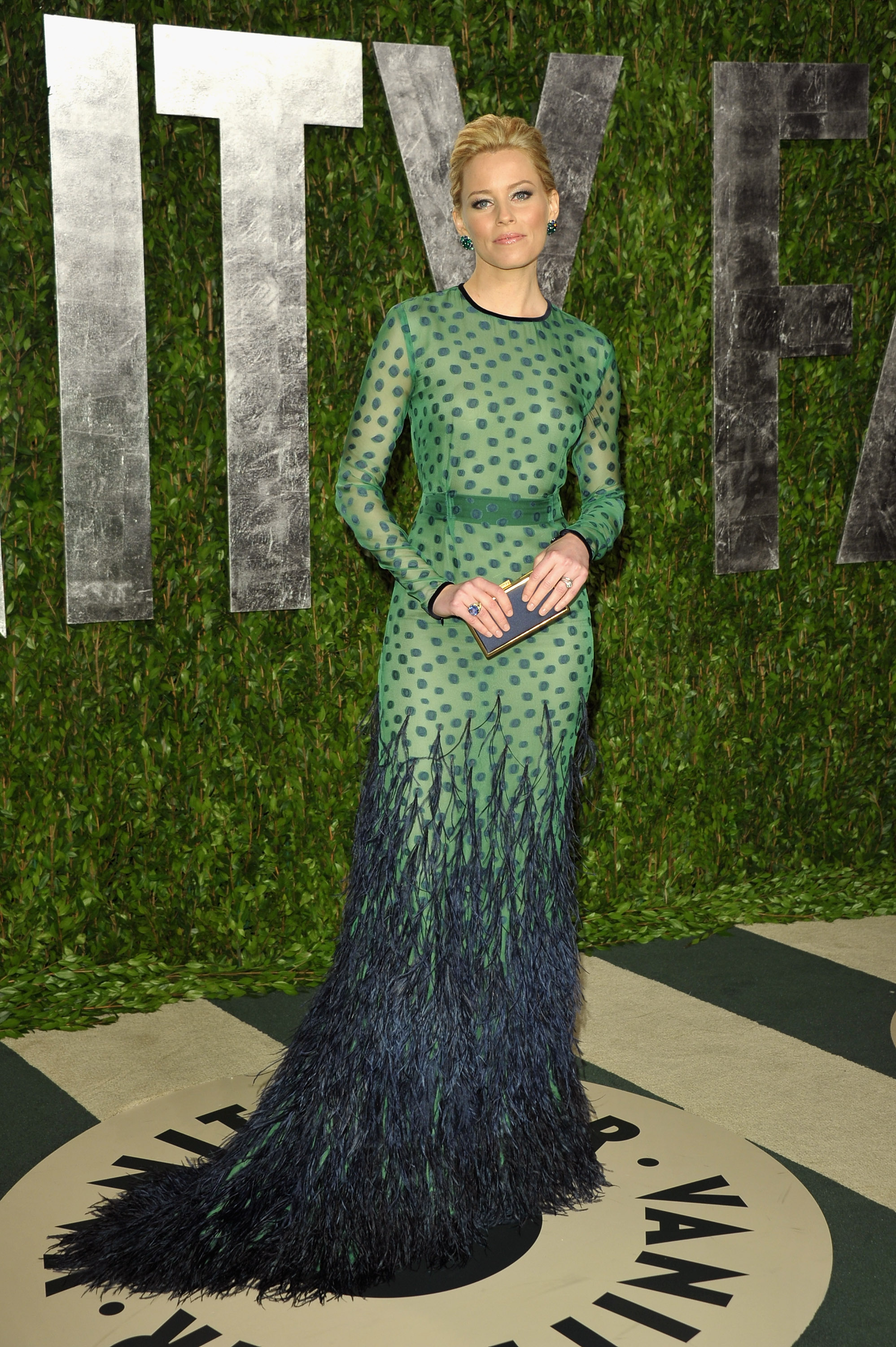 Elizabeth Banks in Chadwick Bell at the Vanity Fair Oscar party. Elizabeth Banks in Chadwick Bell at the Vanity Fair Oscar party.