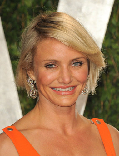 Cameron Diaz up close at the Vanity Fair party.
Cameron Diaz up close at the Vanity Fair party.
