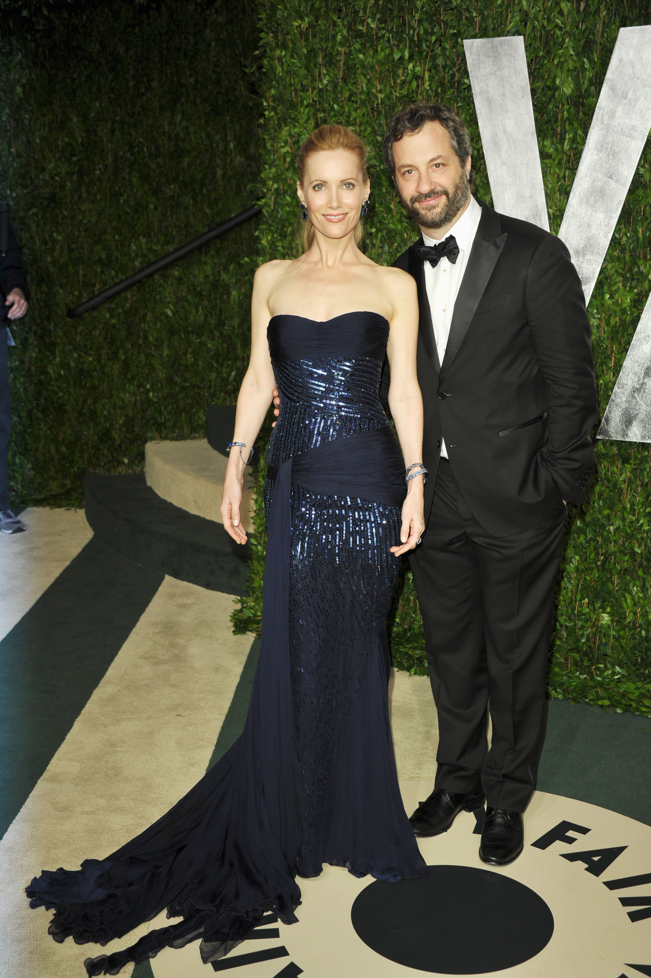 Leslie Mann and Judd Apatow at the Vanity Fair party. Leslie Mann and Judd Apatow at the Vanity Fair party.