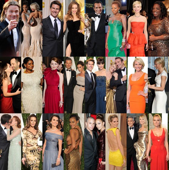 Pictures of Celebrities at the 2012 Oscars Red Carpet, After Party, Press Room: Angelina Jolie, Brad Pitt, Miley Cyrus & More Pictures of Celebrities at the 2012 Oscars Red Carpet, After Party, Press Room: Angelina Jolie, Brad Pitt, Miley Cyrus & More