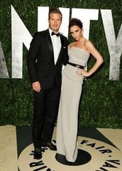 David and Victoria Beckham(2012 Vanity Fair Oscar Party)
