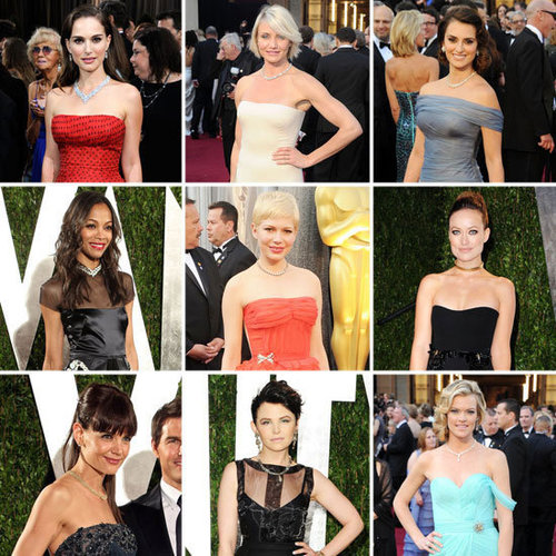 Celebrities Wear Collar Necklaces On the 2012 Oscars Red Carpet: Shop the A List Accessory Trend Now!