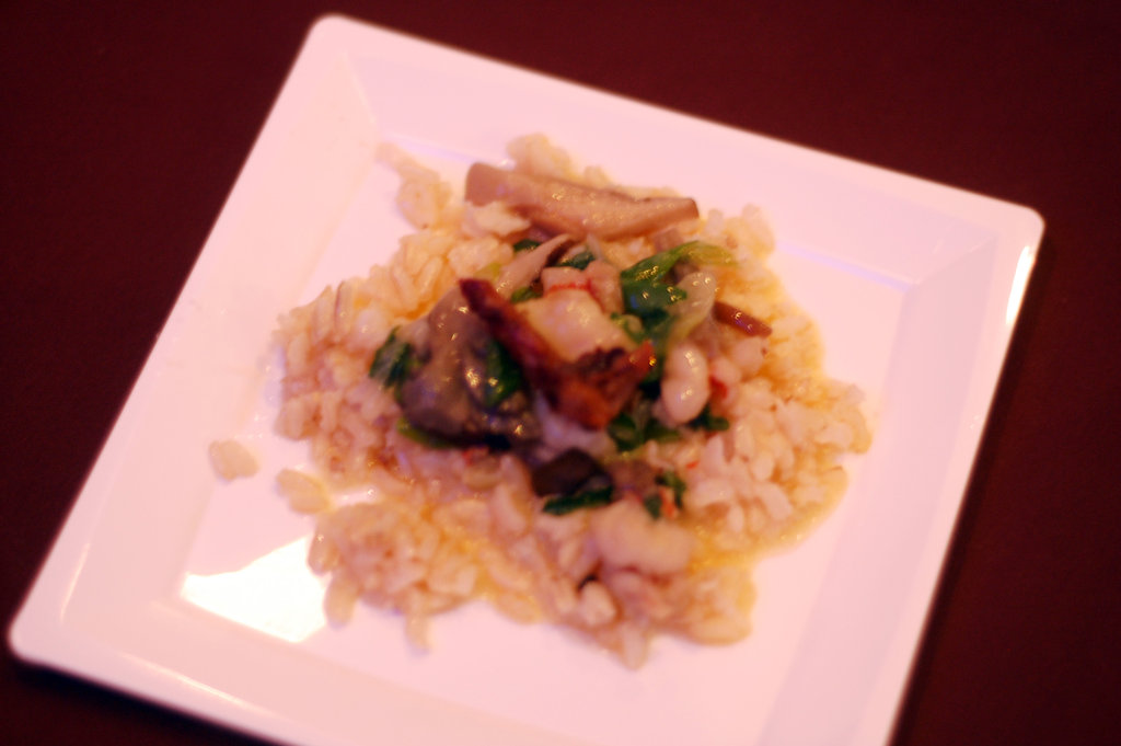 Florida Rock Shrimp With Buttered Rice, Duck Cracklings Florida Rock Shrimp With Buttered Rice, Duck Cracklings