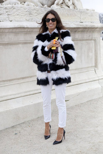 We love this balancing act — a statement fur with slim denim and classic heels.
We love this balancing act — a statement fur with slim denim and classic heels.