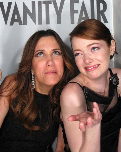 Emma Stone and Kristen Wiig took silly photo booth pictures at the Vanity Fair Oscars afterparty in March 2012.
Source: Vanity Fair
Emma Stone and Kristen Wiig took silly photo booth pictures at the Vanity Fair Oscars afterparty in March 2012.
Source: Vanity Fair