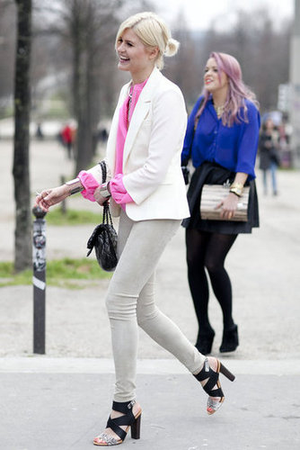 A perfect rendition of brights, whites, and killer heels.
A perfect rendition of brights, whites, and killer heels.