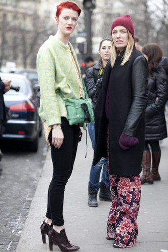 One nails bold color; the other perfects the floral pants trend.
One nails bold color; the other perfects the floral pants trend.