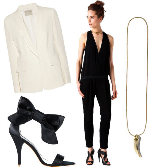 White Blazer + Jumpsuit