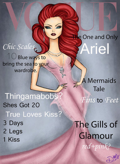 Vogue Ariel These fashionable Disney princesses heat up Vogue magazine 