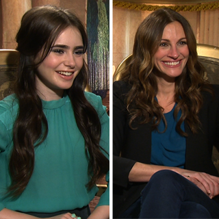 Lily Collins and Julia Roberts Mirror Mirror Video Interview