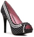 polka dot-not rated coverlook pump whiteblack polka dot