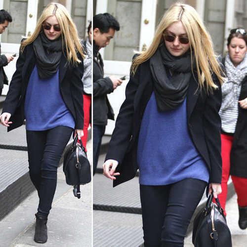 Dakota Fanning Wears a Colorful Sweater to Awaken Black
