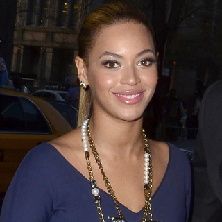 Beyonce Wears Blue Victoria Beckham in NYC