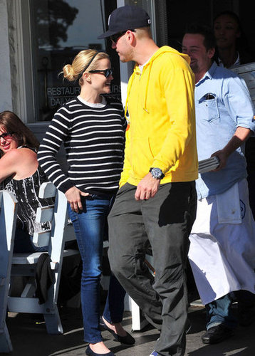 Reese Witherspoon and Jim Toth showed their stripes in Feb. 2011.
Reese Witherspoon and Jim Toth showed their stripes in Feb. 2011.