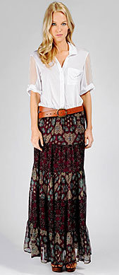Ella Moss Official Store, ELLA-3010 Songbird Maxi Skirt, ellamoss.com