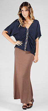 Ella Moss Official Store, ELLA-3236 Girl's Best Friend Maxi Skirt, ellamoss.com