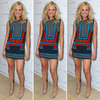 Malin Akerman Geometric Dress