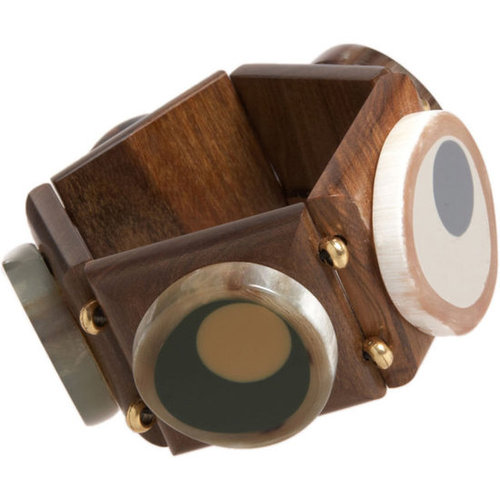 Marni Wood Squares Bracelet
