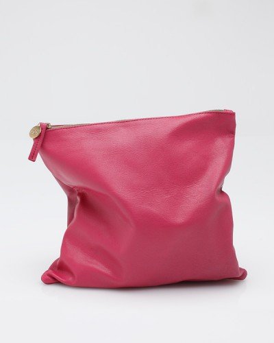 Foldover Clutch Dark Rose