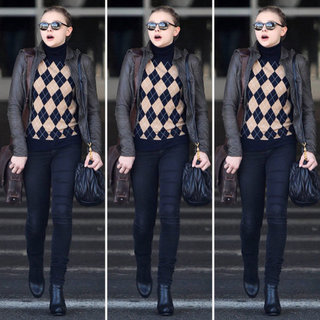 Chloe Moretz Argyle Sweater