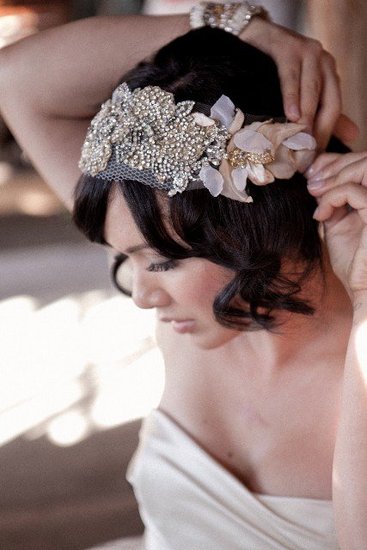 This stunning bridal bandeau (US$600) from Etsy has been all over Pinterest, and even made it into The New York Times Sunday Styles section.
This stunning bridal bandeau (US$600) from Etsy has been all over Pinterest, and even made it into The New York Times Sunday Styles section.