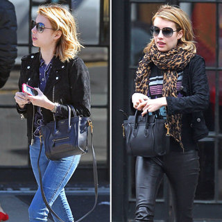 Emma Roberts Black Mini Celine Bag