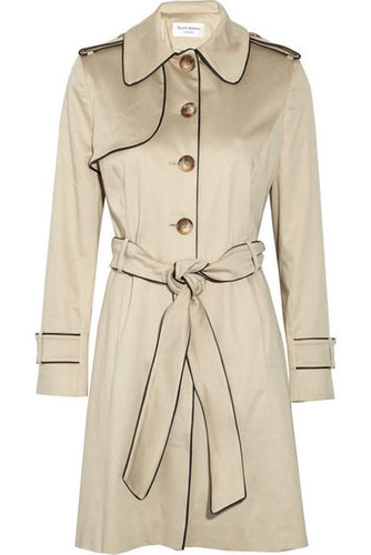 Slick Seasonal Topper
Soon it'll be time to pack away those Winter-durable coats, but in their place, you'll need a coverup that's easy to pair with lighter layers and warm enough to keep you cozy on those cooler Spring evenings.
Helene Berman Piped Stretch-Cotton Twill Trench Coat ($230)
Slick Seasonal Topper
Soon it'll be time to pack away those Winter-durable coats, but in their place, you'll need a coverup that's easy to pair with lighter layers and warm enough to keep you cozy on those cooler Spring evenings.
Helene Berman Piped Stretch-Cotton Twill Trench Coat ($230)