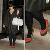 Lily Allen in Colour Block Platforms