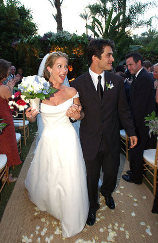 Christina Applegate and Johnathon Schaech were married in Palm Springs, CA, during October 2001.
Christina Applegate and Johnathon Schaech were married in Palm Springs, CA, during October 2001.