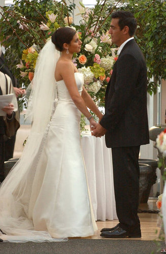 It was an NYC ceremony for Jamie-Lynn Sigler and A.J. DiScala in July 2003.
It was an NYC ceremony for Jamie-Lynn Sigler and A.J. DiScala in July 2003.