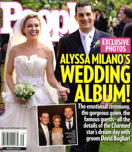 Alyssa Milano and David Bugliari tied the knot in New Jersey during August 2009.
Alyssa Milano and David Bugliari tied the knot in New Jersey during August 2009.
