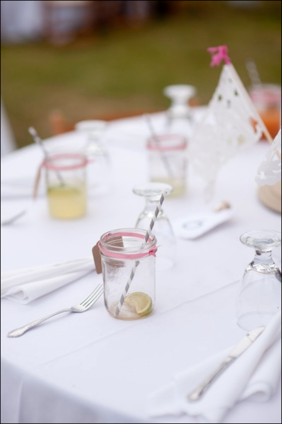Since the wedding last Summer I've used the leftover jars for everything 