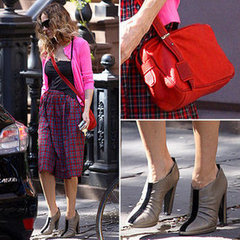 Sarah Jessica Parker Plaid Skirt by Comme des Garcons Sarah Jessica Parker Plaid Skirt by Comme des Garcons