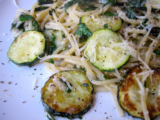 Fried Zucchini Spaghetti