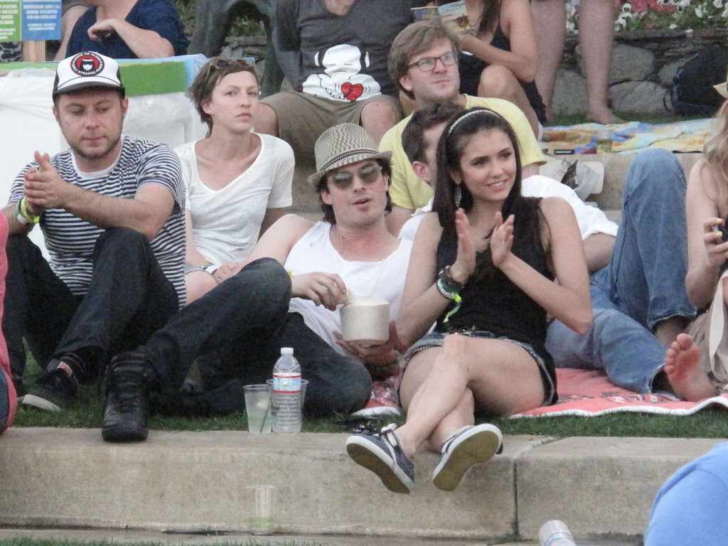 Nina Dobrev and Ian Somerhalder hung out in the shade in 2011.
Nina Dobrev and Ian Somerhalder hung out in the shade in 2011.
