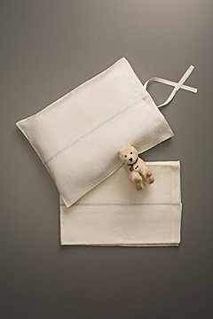 For the Layette: Flora and Henri Linen Sheet Set For the Layette: Flora and Henri Linen Sheet Set