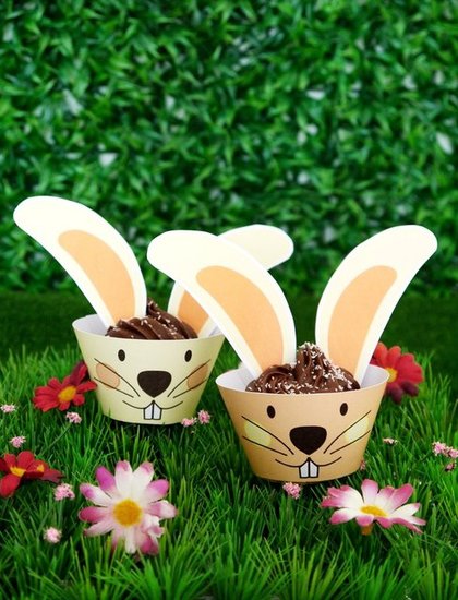 Easter Bunny Cupcake Wrappers