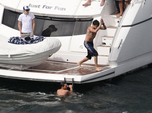 One Direction Celebrates SNL Success With a Shirtless Swim One Direction Celebrates SNL Success With a Shirtless Swim