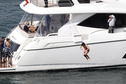 One Direction Celebrates SNL Success With a Shirtless Swim One Direction Celebrates SNL Success With a Shirtless Swim