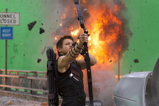Jeremy Renner as Hawkeye in The Avengers.
Photo courtesy of Disney
Jeremy Renner as Hawkeye in The Avengers.
Photo courtesy of Disney