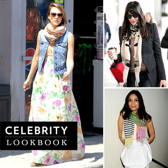 Celebrities Wearing Printed Scarves Celebrities Wearing Printed Scarves