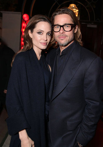 Brad Pitt and Angelina Jolie met up at her December 2011 LA premiere of In the Land of Blood and Honey.
Brad Pitt and Angelina Jolie met up at her December 2011 LA premiere of In the Land of Blood and Honey.