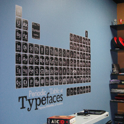 Periodic Table of Typefaces ($49)
Periodic Table of Typefaces ($49)
