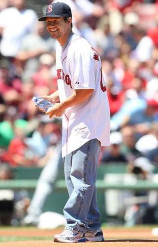 In July 2009, Mark Wahlberg wore his Boston Red Sox gear to throw out the first pitch at Fenway Park.
In July 2009, Mark Wahlberg wore his Boston Red Sox gear to throw out the first pitch at Fenway Park.