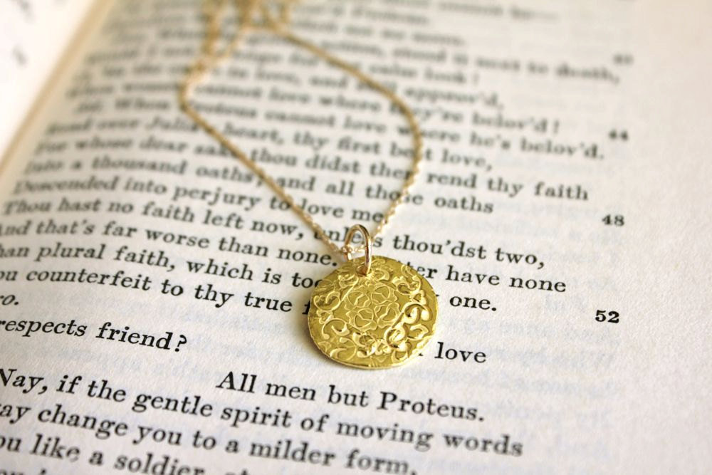 Recycled Gold Pendant Necklace Recycled Gold Pendant Necklace